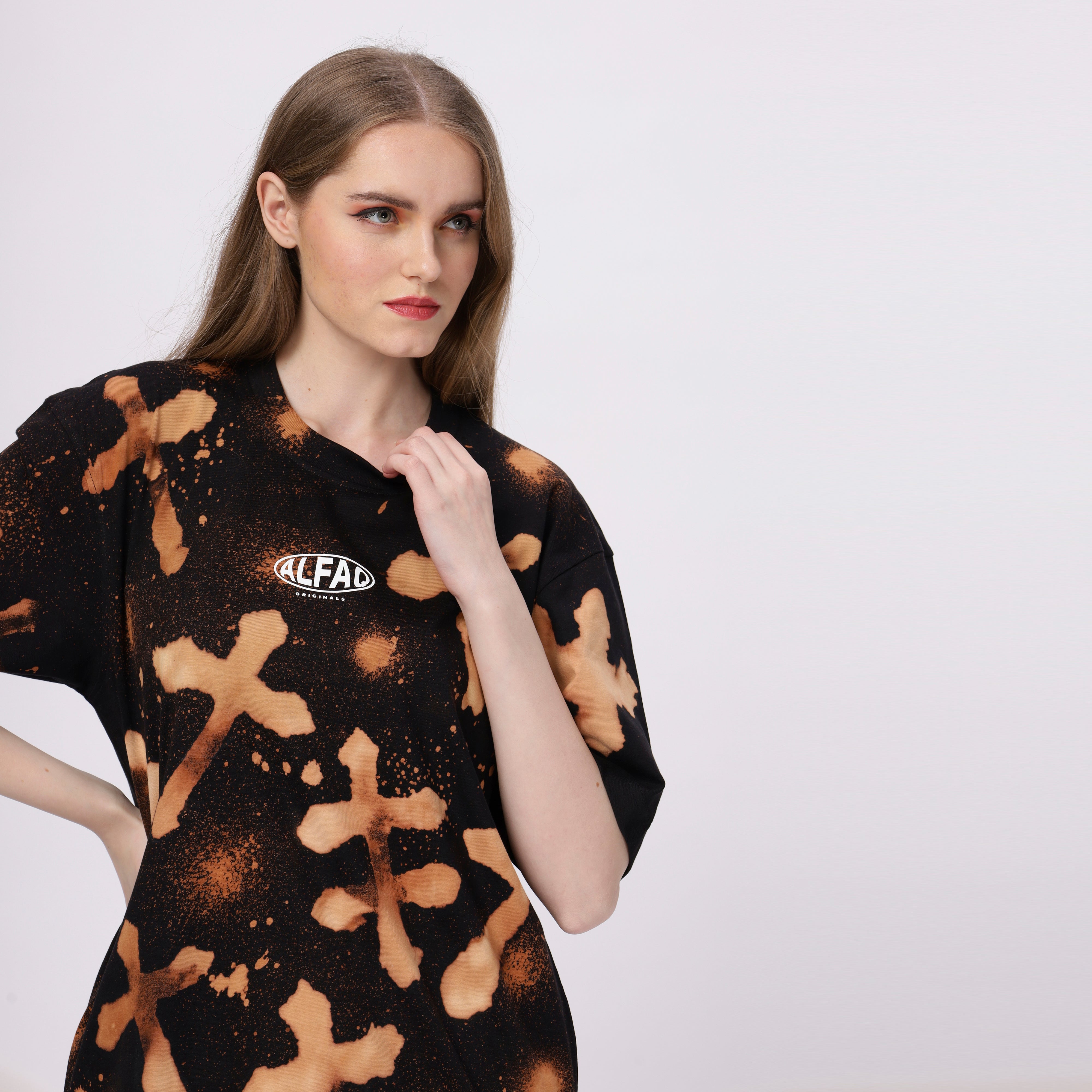 Alfaq Orignal Cross Oversized Tshirt - Alfaq